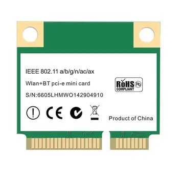 AX3000H Mini PCI-E WiFi 6 Belaidžio Tinklo Kortelė 2.4 / 802.11 ac Ax 5.0 MU-MIMO 