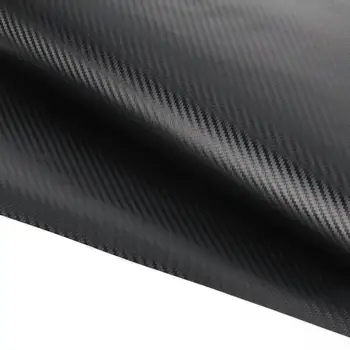 SUNICE 1/3/5/10m Matte Black 3D Anglies Pluošto Plėvelė Automobilių Wrap Vinilo Įvyniojimas Kino Roll Lapas 