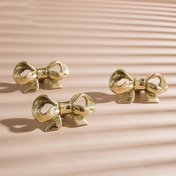 Originalaus dizaino aukštos kokybės Rankų darbo Žalvario peteliškę rankena Europos stiliaus prancūzijos kabineto durų spinta stalčių aukso rankena