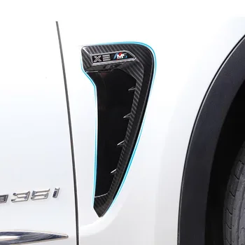 Automobilių Optikos Rinkinys, skirtas-2018 m. BMW Xdrive Emblema X5 F15 X5M F85 Ryklio Žiaunos Pusės Sparnas Ventiliacijos Tinklelio Dekoracija 3D Lipdukai