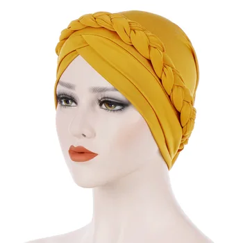 2020 Naują Afrikos Stilius Turbaną Hijab Musulmonišką Hidžabą Kepurės Moterims Kieto Tinklelio Skarelės Indijos Galvos Wrap Apdangalai, Plaukų Aksesuarai