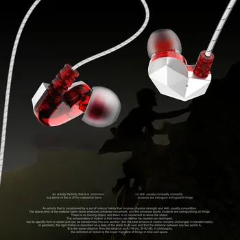 In-Ear Ausinės Stereo Sporto Ausinės 3,5 mm Universalus Triukšmą HiFi Laidinio Telefono Muzikos Ausinių Su Mikrofonu