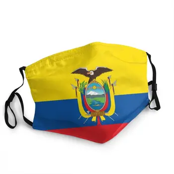 Ekvadoras Vėliava Ne Vienkartiniai Unisex Suaugusiųjų Veido Kaukė Erelis Tėvynės Apsauga Nuo Dulkių Kaukė, Apsauginis Dangtis Respiratorius Burną, Mufelinė