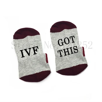 Kojinės IVF Turiu Tai, kojinės nevaisingumo kojinės elastinės medvilnės patogus unisex mielas pasisekė nėštumo Kojinės