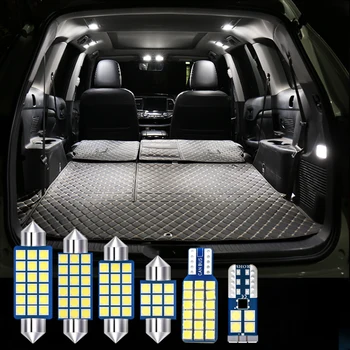 4pcs Klaidų Automobilių, LED Lemputes, Interjero Dome Skaitymo Lempos Kamieno Šviesos 