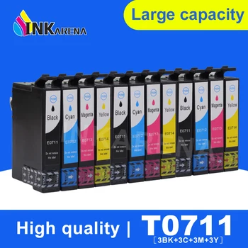 3 Pack T0715 Multipack Ink Cartridge Epson T0711 T0712 T0713 T0714 Stylus SX215 SX218 SX400 SX405 SX410 SX415 SX510W Spausdintuvą