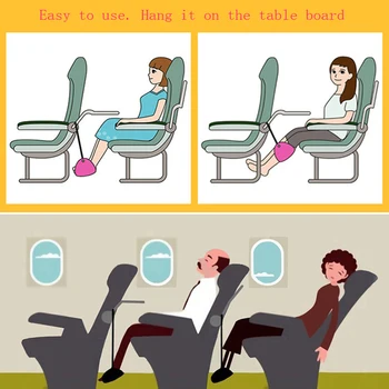 Nešiojamų kelionės reikmenys skraidančiu automobiliu esminius aviacijos atlošas reguliuojamas traukinio plokštumos pėdos poilsio koja hamakas