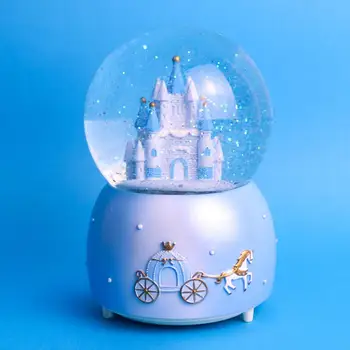 RCtown Dovanos Sniego Kamuolys Muzikos Princesė Pilis Formos Žaislas, skirtas Namų Puošybos Ornamentais Merginos Gimtadienio, Valentino Dovana