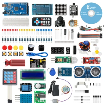 Keywish Starter Kit for Arduino UNO R3 už MEGA2560 su 30 Pamokos, Pamoka, Suderinamas su Arduino IDE Nulio Mixly Magicblok