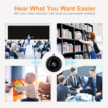 Wifi Mini Kamera APP Nuotolinio Stebėti Namų Biuro Apsaugos Gynėjas 1080P IP Kamera, infraraudonųjų SPINDULIŲ Naktinio Matymo Belaidė kamera Kamera