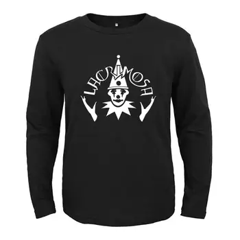 7 Dizaino Lacrimosa Joker Gotikinio Roko Grupė Vyrų, Moterų, Visiškai Ilgomis Rankovėmis Marškinėliai Black Metalo Medvilnė Tee Fitneso Streetwear