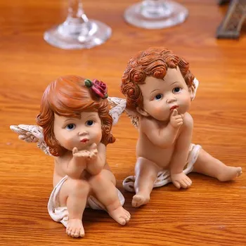 Bauda pav Cupid ' s little angel žavinga dervos amatų vestuvių sutartis linksmų kalėdų dekoracijas namuose