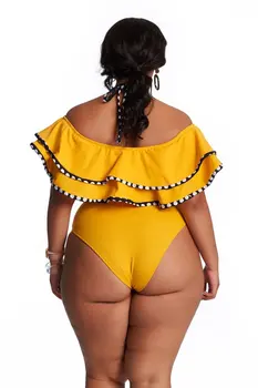 Seksualus Pynimas Bikini Moterims maudymosi kostiumėlį 2020 4XL Plius Dydis Maudymosi Kostiumai Paplūdimio Drabužiai Žalia Aukšto juosmens Tankini Didelio Dydžio Maudymosi Kostiumas
