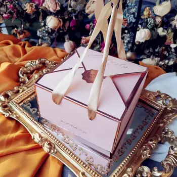 AVEBIEN Paprastumo Paketas nešiojamų dovanų dėžutė pakuotės baby shower Gimtadienio Dekoracijas, tortas Šokolado Popieriaus langelį naujas 2020 m.