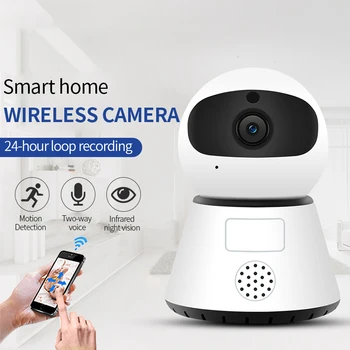 Home Security Belaidės Mini IP vaizdo Kamera Perkelti Aptikimo Infraraudonųjų spindulių Naktinio Matymo Namų Apsaugos Stebėjimo Kamera, Wifi Debesų Paslauga