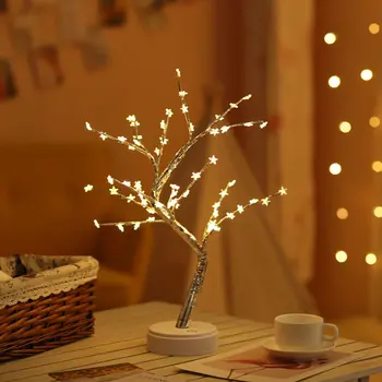 LED Nakties Šviesos Bonsai Medis Šviesos Gypsophila Šviesos Namuose Šalis, Vestuvių Patalpų Papuošimas miegamasis Nakties Šviesos