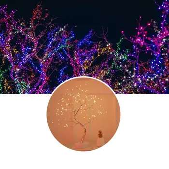 LED Nakties Šviesos Bonsai Medis Šviesos Gypsophila Šviesos Namuose Šalis, Vestuvių Patalpų Papuošimas miegamasis Nakties Šviesos