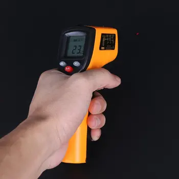 Nešiojamą infraraudonųjų spindulių termometras ne-susisiekite su temperatūros skaičiavimo rodyti termometras lazerinis termometrai