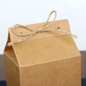 100vnt/daug Arbatos pakuotės kartono kraft popieriaus maišas,Aišku, Langų langelį Tortas Slapukas Maisto produktų Laikymo atsistojus Popieriaus Pakavimo Maišelis