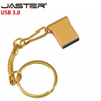 JASTER Mini USB 3.0 Flash Drive 4GB 8G 16G 32G 64G Pendrive Metalinis Tušinukas Ratai Didelės Spartos USB Stick, USB Flash(virš 10VNT nemokama logo)