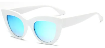 Moterų CatEye Akiniai nuo saulės Matt black Prekės Dizaineris Cateye Saulės akiniai Moterų UV400