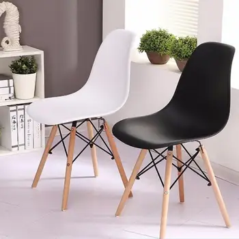 Karšto 4pcs/Set Valgomojo Kėdės Su Medinėmis Kojomis Modernus Nordic Dizainas Multicolors Namų Virtuvė, Valgomojo Baldai, Kėdės HWC
