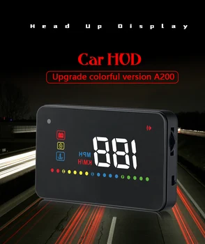 Universalus Head Up Display Automobilių HUD sukimosi greičio Spidometras Veidrodis Greitis Temp Skaitmeninis Greičio Įspėjimo Projektorius GPS Detektorius