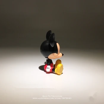 Disney Mickey Mouse 8cm mini lėlės Veiksmų Skaičius, Laikysena Anime Apdailos Surinkimo Statulėlės Žaislo modelis, vaikų dovanų