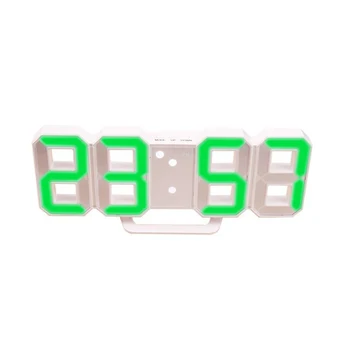 3D Veidrodis, Sieninis Laikrodis Paviršiaus Laikrodis Namų Laikmatis Virtuvės Automatinė Dovana Kartą Priminti, Žadintuvas Daugiafunkcinis LED 3D Eilutę