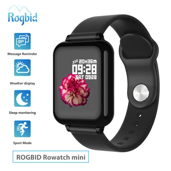 Rogbid Rowatch mini Smart Watch Moterų Vandeniui Ponios Žiūrėti Sport Fitness Tracker Vyrų Smartwatch 