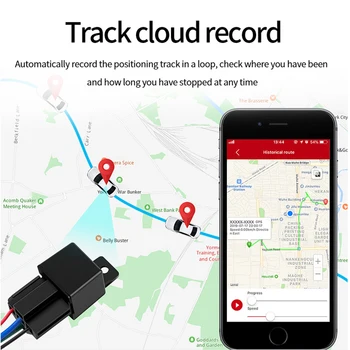 Automobilinis GPS Seklys Relay Įrenginys Realiu laiku Padėties Sekimo GPS+LBS+BD Locator greičio viršijimo Įspėjimo Nuotolinio Naftos Cut-off APP Kontrolės