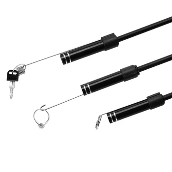 USB Endoskopą Kamera 8/7/5.5 mm Vandeniui Tikrinimo Kamera 1/2/3.5/5M minkšta viela Borescope Endoskopą Su 6 Led PC 