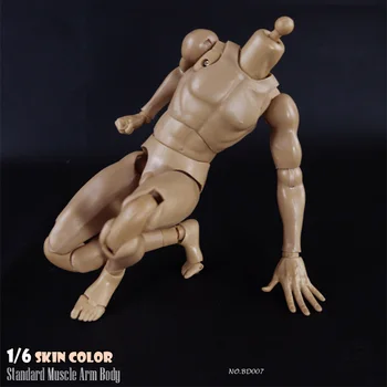 COOMODEL 1/6 BD007/BD008 odos spalva raumenų vyras vyro kūno figūra standartinis/aukštojo versija lankstus kareivis sumos kūno withparts