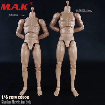 COOMODEL 1/6 BD007/BD008 odos spalva raumenų vyras vyro kūno figūra standartinis/aukštojo versija lankstus kareivis sumos kūno withparts