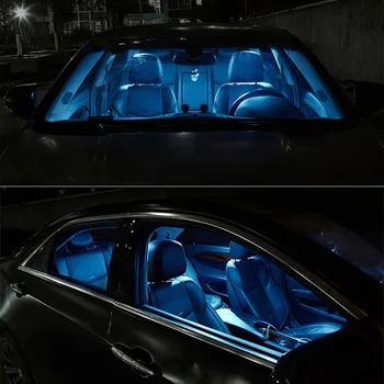 TPKE 11Pcs LED Interjero Dome Žemėlapis Šviesos + Licenciją Plokštelės Lemputės + Stovėjimo Žibintas Honda FR-V Edix (2004-2009 m.)
