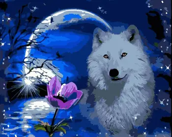 Mėnesiena baltas vilkas 