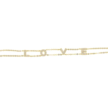 925 sterlingas sidabro, aukso užpildytas AAA CZ elegantiškas papuošalai karšto meilės laišką dizaino bangle apyrankės moterims, dovana draugei