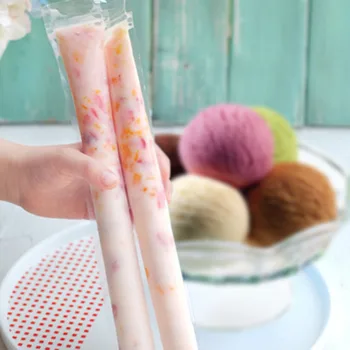 100vnt/Pak Plastmasės FDA Popsicles Formų Šaldiklio Krepšiai Ledai Pop Formavimo Pelėsių 