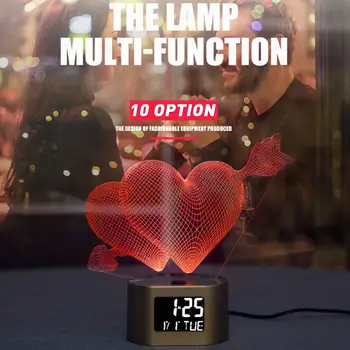 Kalėdų USB 3D Lempos Mielas Gyvūnų LED Nakties Šviesos Vaikai Miegamasis naktinė lempa Namų Puošybai Stalas Stalo Lempa su žadintuvai