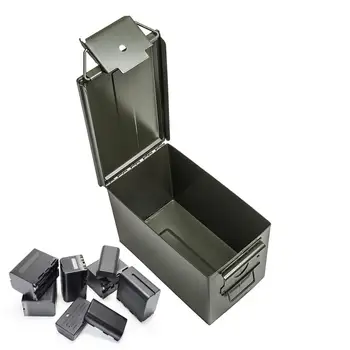 Aukštos Kokybės Metalo Šaudmenys Gali Vandeniui Visų Metalinių Įrankių Dėžės, ilgalaikio Saugojimo Bullet Box Ličio Baterijos Sprogimo-įrodymas Langelį