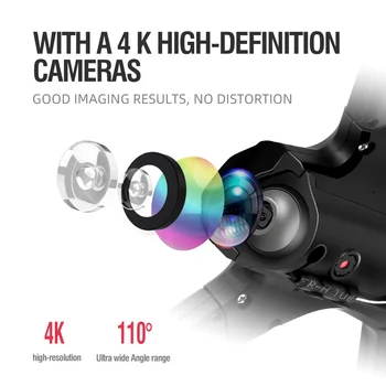 LANSENXI 2020 naujas RC drone 1080P 4K HD dual camera kamera, WiFi FPV aukštis hold 