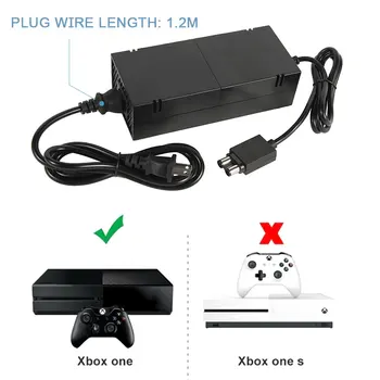 2020 NAUJAS Xbox Vienas Konsolės AC Adapteris Plytų Įkroviklio Maitinimo Xbox Vieną XBOXONE Kinect Jutiklis Greitas Pristatymas