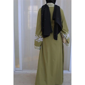 Abaja Kimono Hijab Musulmonų Suknelė Moterims Kaftan Dubajus Caftan Marocain Turkijos Islamo Drabužių Islamas Ramadanas Skraiste Musulman Abayas