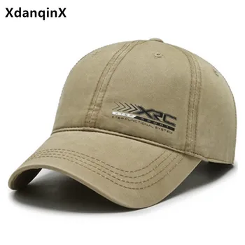 XdanqinX plaunamas medvilnės beisbolo kepurės vyrams ir moterims atsitiktinis sporto bžūp naujas reguliuojamo dydžio žvejybos bžūp unisex snapback skrybėlę