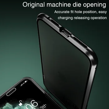 Dvipusės Magnetinio Atveju IPhone, 11 Pro XR XS MAX X 8 7 6 6s Plus SE 2020 Aišku, Telefono Dangtelį iPhone 7 Byla Metalo Coque