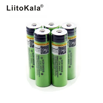 2VNT Liitokala 2019 Originalus 18650 NCR18650B 3400mAh Li-lon baterija NE PCB), 3,7 V+ Laikymo dėžutė