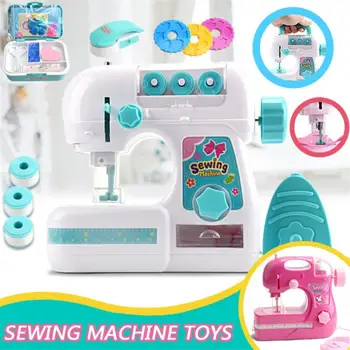 Vaikų Elektrinė Siuvimo Mašina Žaislo Rinkinys Su Garso, Šviesos, Vaidmenų Buitinių Prietaisų Žaislas 
