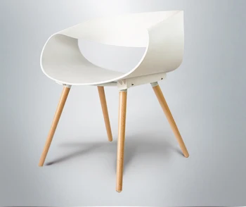 Minimalistinio Modernaus Dizaino Plastiko, Medžio masyvo Valgomojo Kėdė Modernių Namų Laisvalaikio Kėdė Gražus, Modernūs Baldai Loft Kavinė Dizaino Kėdės