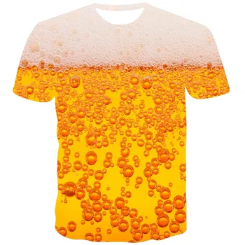 UNEY Alaus Grafinis Marškinėliai Burbulus 3D Spausdinimo MUS Dydis Unisex Marškinėliai Tee Atsitiktinis Viršų Naujovė Drabužių