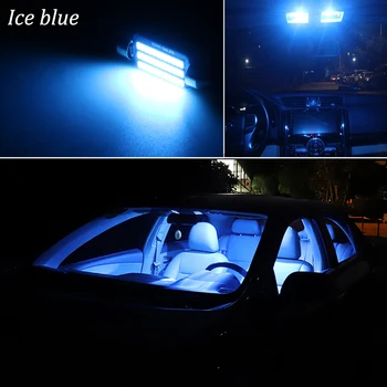 KAMMURI 8Pcs Klaidų Balta LED Automobilių Vidaus apšvietimo Paketas, Rinkinys, Skirtas 